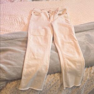 Cropped White Women's Jeans